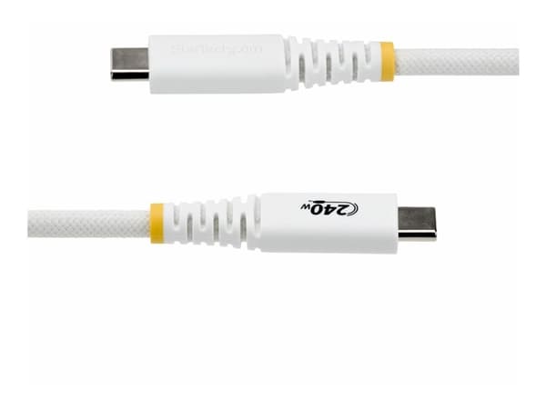 StarTech.com S2CEPR2MW-USB-CABLE, 2 m, USB C, USB C, USB 2.0, 0,48 Gbit/s, Valkoinen