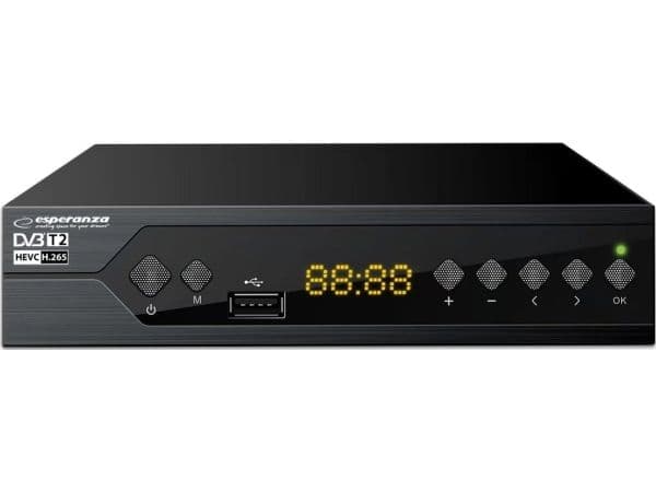 EV107R Esperanza digital mottaker dvb-t2 h.265 / hevc ev107r