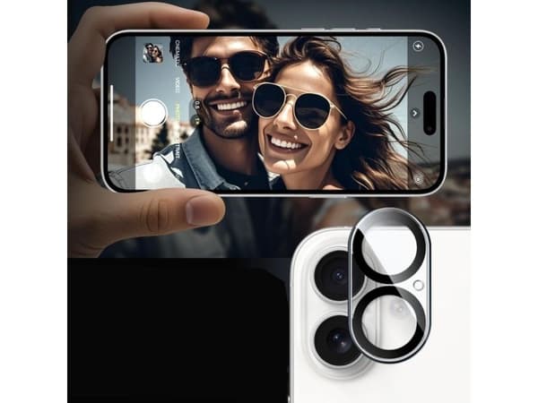 Tech-Protect Cam Fit+ Camera Cover for iPhone 17 - Clear