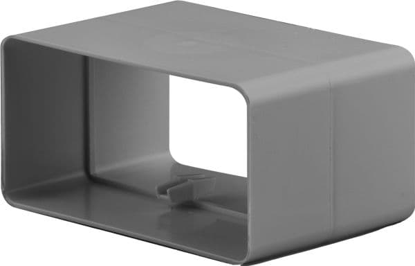 Fresh plastsystem Rekt. nippel/samlestykke 204x60 mm, grå.