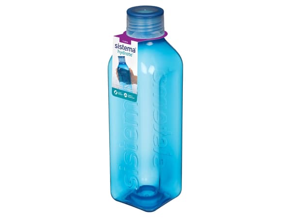 Sistema 1L Square Bottle 2-pakke