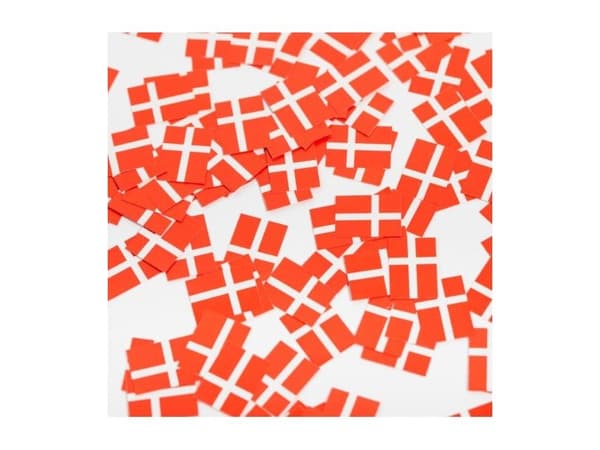 Flaggkonfetti Danmark