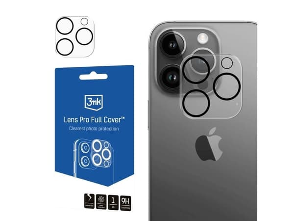 3MK Lens Pro Full Cover, iPhone 14 Pro/14 Pro Max, 1 styck