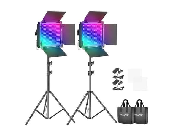 660 PRO RGB LED videoljus med BarnDoo