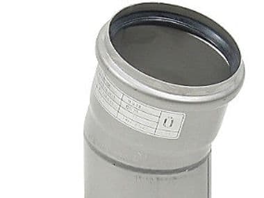 Blücher bøjn.15.0gr.75mm - m.O-ring RF AISI 304.Alm RF stål