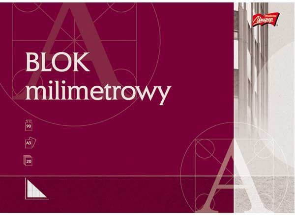 St. Majewski millimeterblock A3 20k vit 10 st