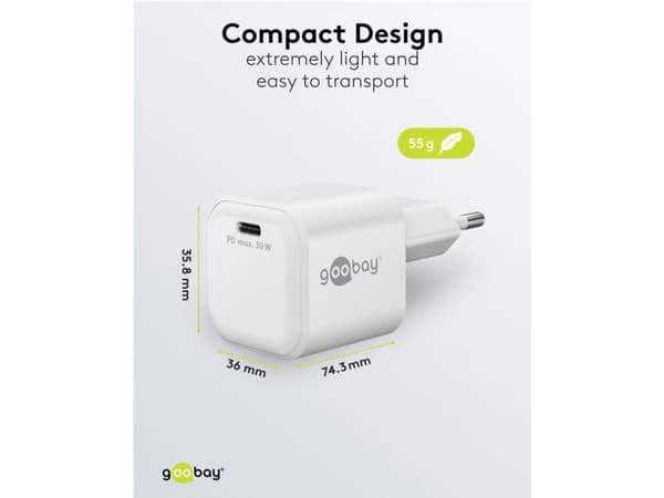 Goobay 79153, Innendørs, AC, Hvit