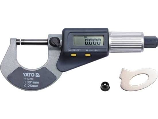 YATO mikrometer 0-25 mm digital display 72305