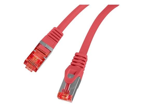 PATCHKABEL CAT.6 S/FTP LSZH CU 1M RÖD FLUKE PASSERADE LANBERG