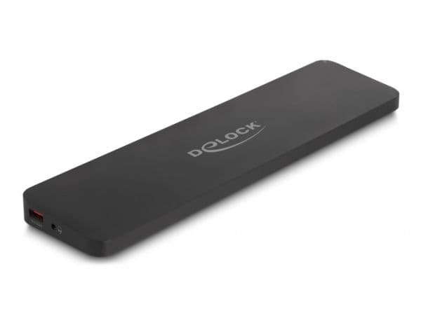 Delock - Dokkestasjon + notebookstativ - USB-C / Thunderbolt 3 / Thunderbolt 4 - 2 x HDMI, DP - 1GbE - 120 watt
