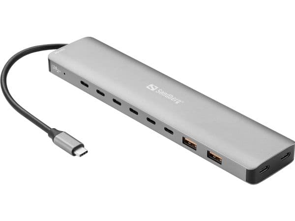 SANDBERG USB-C - 8 x USB-C + 2xUSB-A 100W