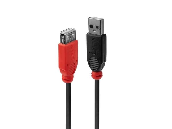 Lindy 42817, 5 m, USB A, USB A, USB 2.0, 0,48 Gbit/s, Sort