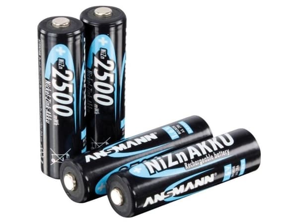 ANSMANN - Batteri 4 x AAA - nikkel sink - 550 mAh