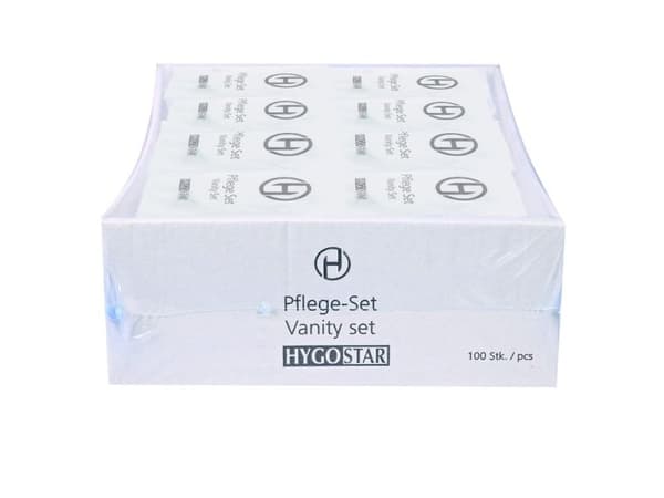 Hotelstillbehör vanity kit-paket á 100 st.