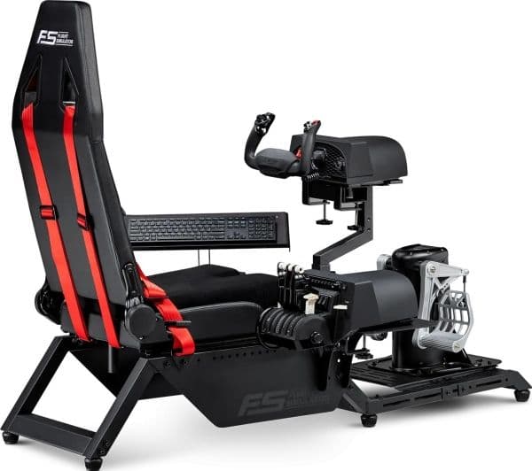 Next Level Racing - Flysimulatorcockpit - ergonominen - korkea tiheys skumppaa