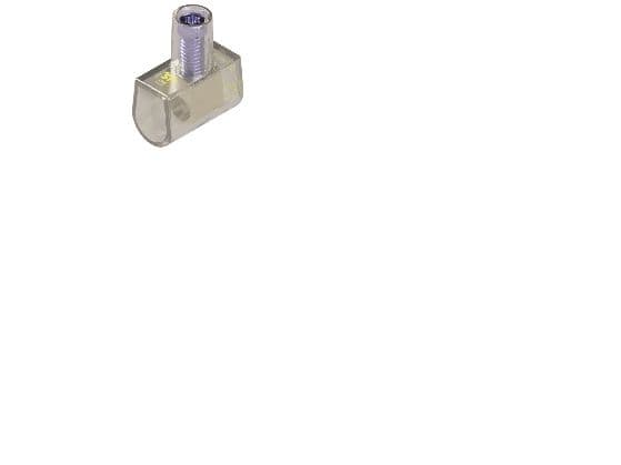 Samlemuffe enkelt 10mm² med krydskærv Polyamid, transparent halogenfri - (100 stk.)