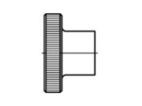 TOOLCRAFT fingerskruvmutter M6 DIN 466 mässing, 50 st