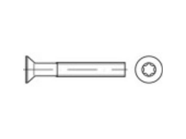TOOLCRAFT countersunk skruer M2.5 3 mm T-profil DIN 965 rustfritt stål A2 2000 stk