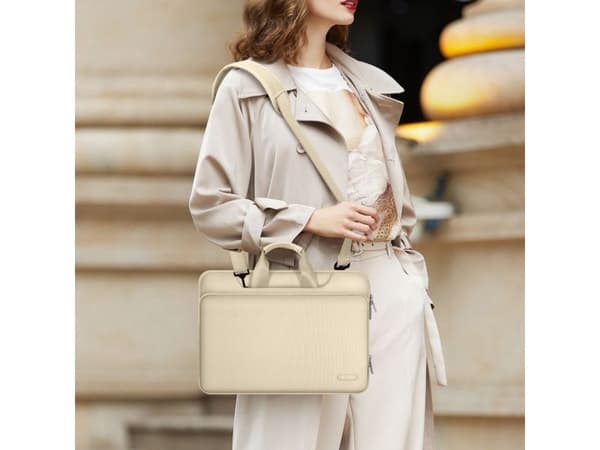 Tech-Protect 15–16 laptoptaske - beige