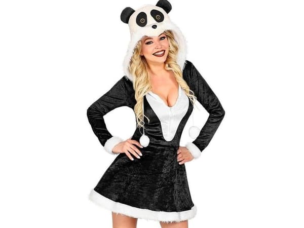 Pandamekko hupulla