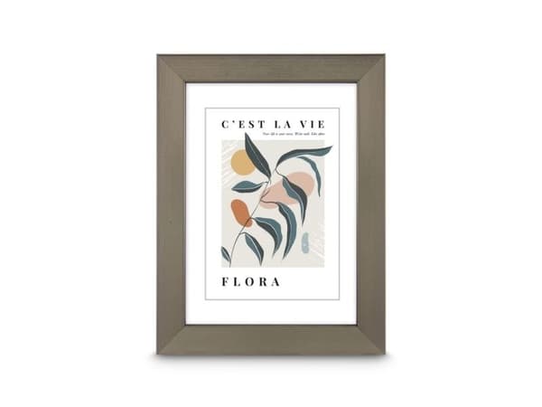 Hama Flora, Enkel tavelram, Polystyren (PS), Brun, Bord, Vägg, 7 x 10 cm, Rektangulär
