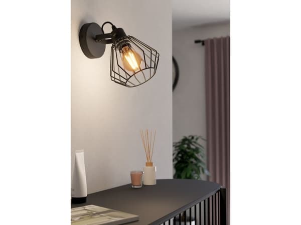 EGLO TABILLANO vegglampe E27 sort