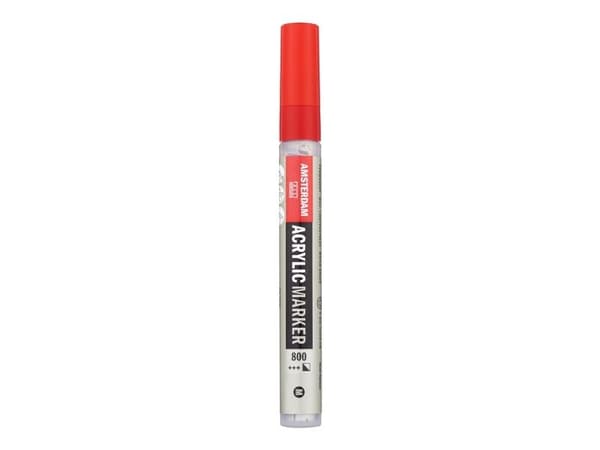 Amsterdam akrylmålarpenna 4 mm silver 800