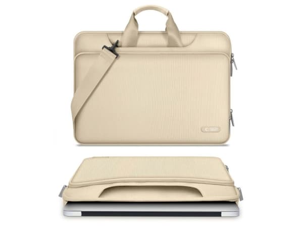 Tech-Protect 15–16 laptoptaske - beige