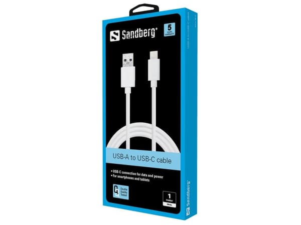Sandberg - USB-kabel - USB-C (hann) til USB-type A (hann) - USB 3.1 - 1 m