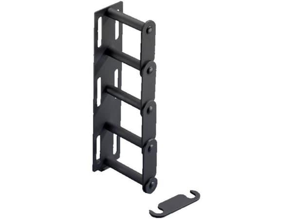Rittal - Kabelhållarsats för rack - RAL 9005 - 4U