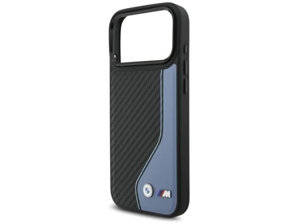 BMW M Carbon Logo MagSafe Case for iPhone 17 Pro Max - Blue