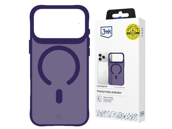 3mk Smoke MagCase for iPhone 17 Pro - Purple-Translucent