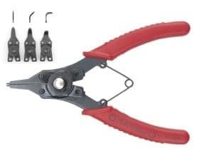 Seger pliers with replaceable tips 160 mm [YT-2130]