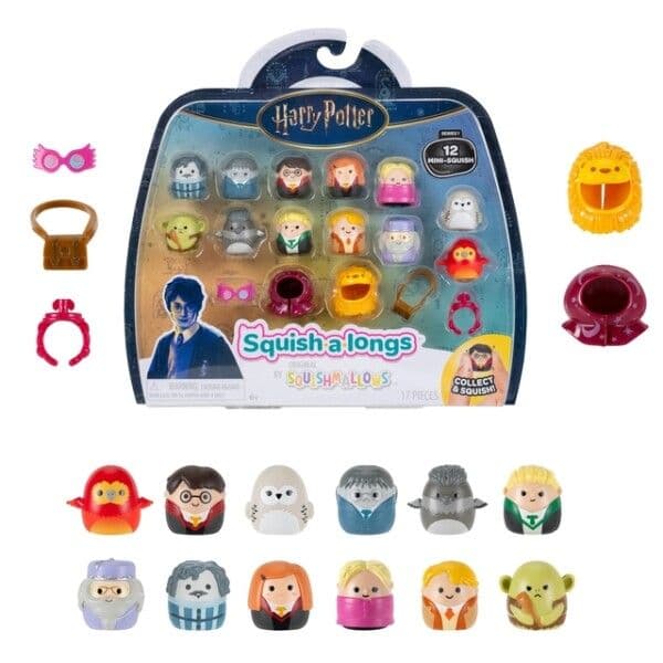 SQUISH-A-LONGS 2,5 CM HARRY POTTER 12 PACK