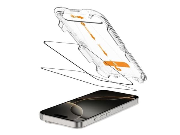 Tech-Protect härdat glas TECH-PROTECT QUICK SET+ 2-pack för iPhone 16 Pro Black