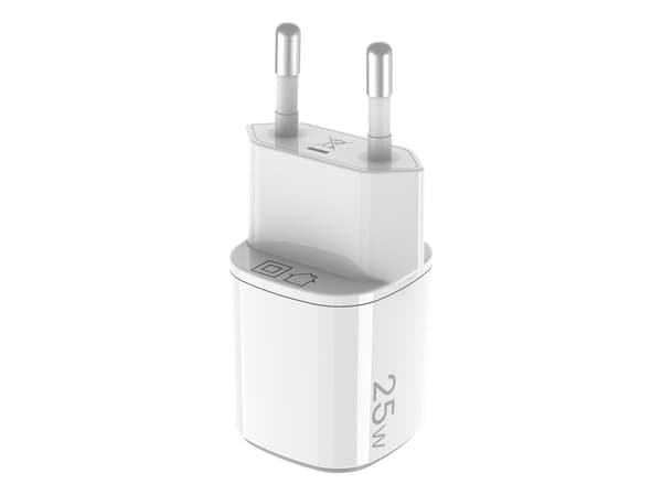 Celly UPTC1USB1USBC25, Innendørs, USB, Hvit