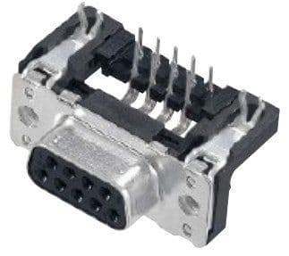 Harting 09 66 252 7613, D-Sub SV, Sort, Rustfritt stål, Hunkjønn, Ledning feste, Stål, Termoplast, Kopper