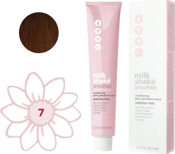 Milk Shake Smoothies ammoniakfri semi-permanent hårfarve 77N medium blond, 100 ml (til kvinder)