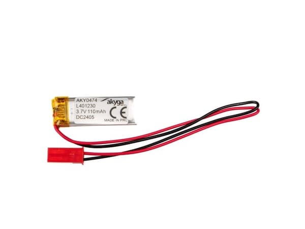 Akyga - Batteri - 3,7V - Li-pol - 110 mAh (JST)