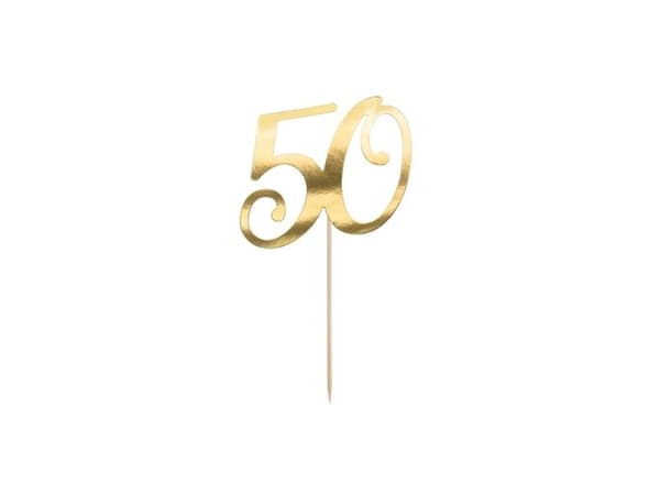 Kagepynt 50 guld