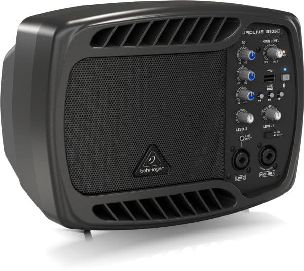 Behringer B105D, Full range, Kabel & Trådlös, 50 W, Svart