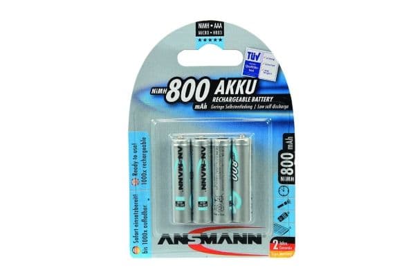 ANSMANN maxE - Batteri 4 x AAA - NiMH - (oppladbart) - 800 mAh