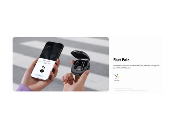 LANGATTOMAT KUULOKKEET SOUNDCORE P40I MUSTA