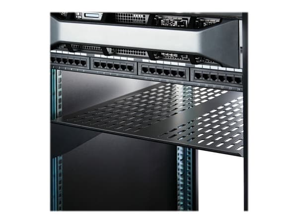 StarTech.com CABSHELF22V, Hylly, Terästä, musta, 3,6 kg