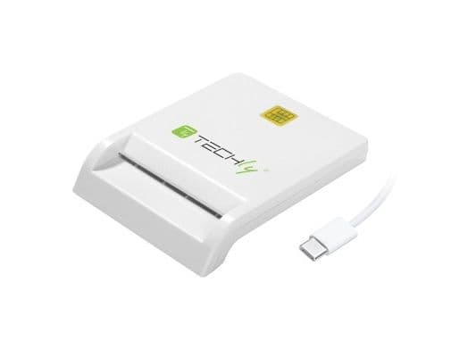 TECHly - Läsare/skrivare för SmartCard - USB-C - vit