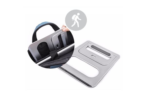 desire2 Portable Riser Stand - Ställ för bärbar dator - 15" - silver