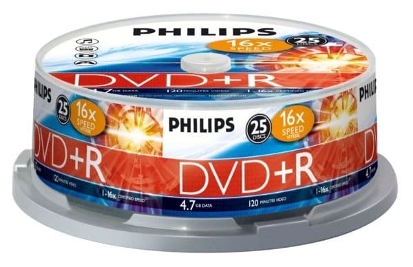 Philips DVD+R DR4S6B25F/00, DVD+R, 4,7 GB