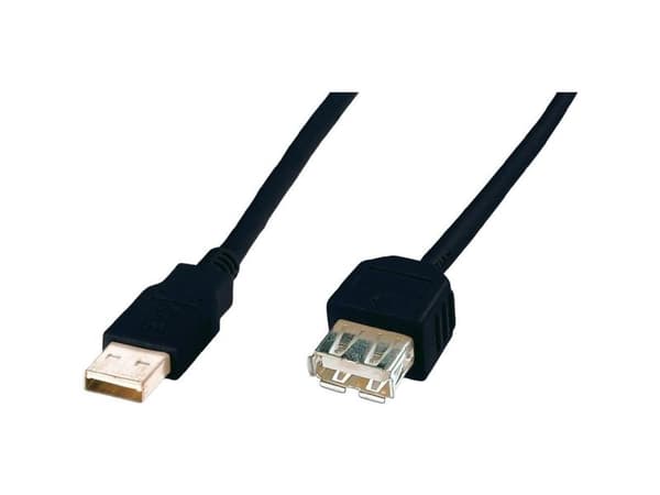 ASSMANN - USB forlængerkabel - USB (han) til USB (hun) - USB 2.0 - 3 m - lajittelu
