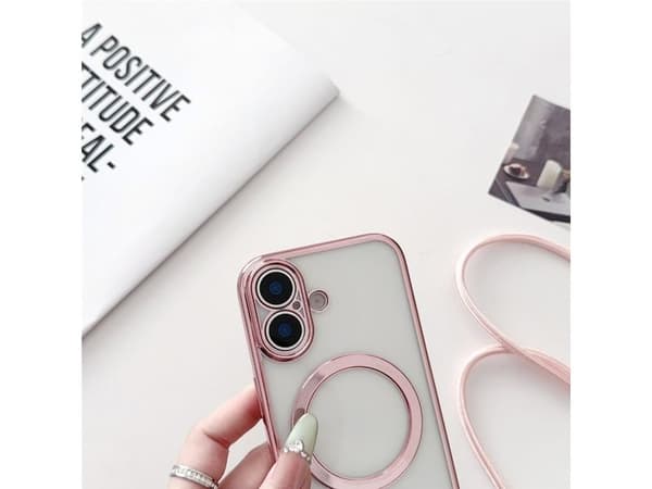 iPhone 17 Case with Crossbody Strap, MagSafe Compatible - Black