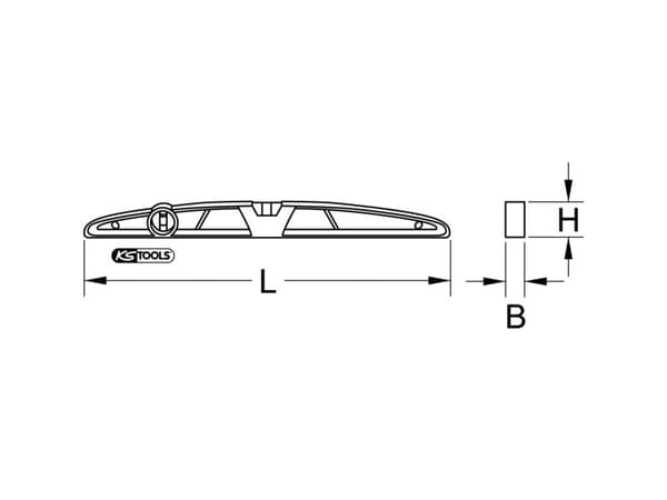 KS Tools elektrikerpass 204.4800 800 mm 0,5 mm